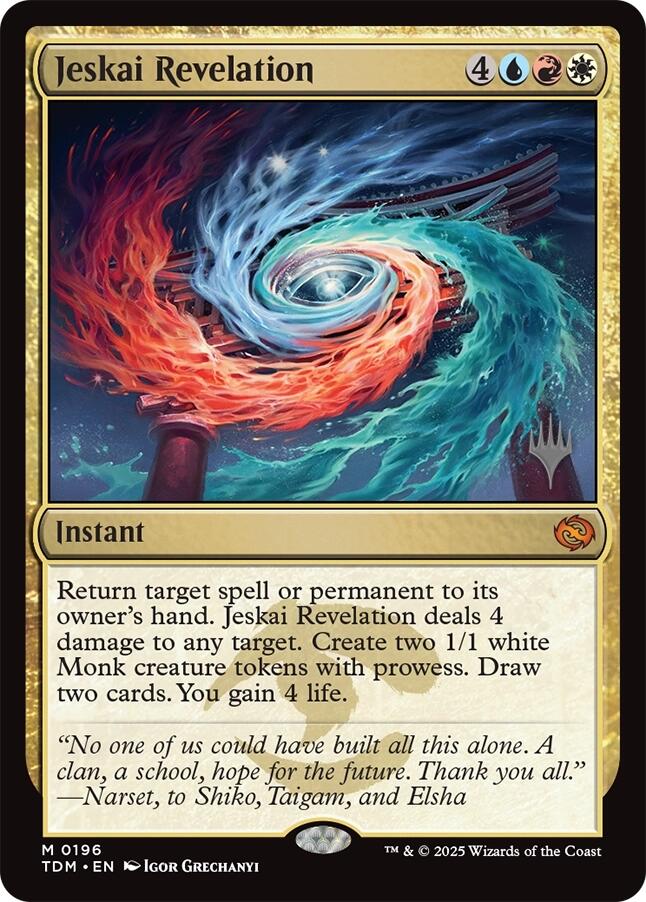 Jeskai Revelation [Tarkir: Dragonstorm Promos] | Rook's Games and More