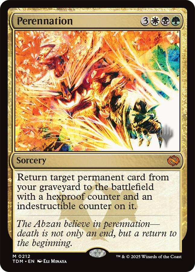Perennation [Tarkir: Dragonstorm Promos] | Rook's Games and More