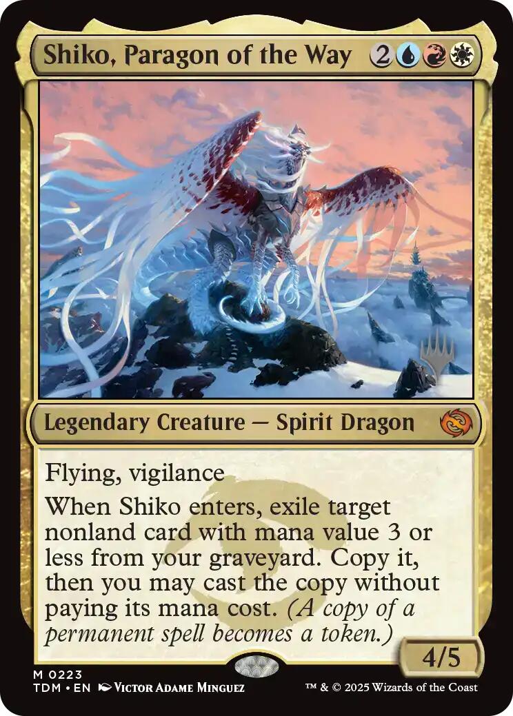 Shiko, Paragon of the Way [Tarkir: Dragonstorm Promos] | Rook's Games and More