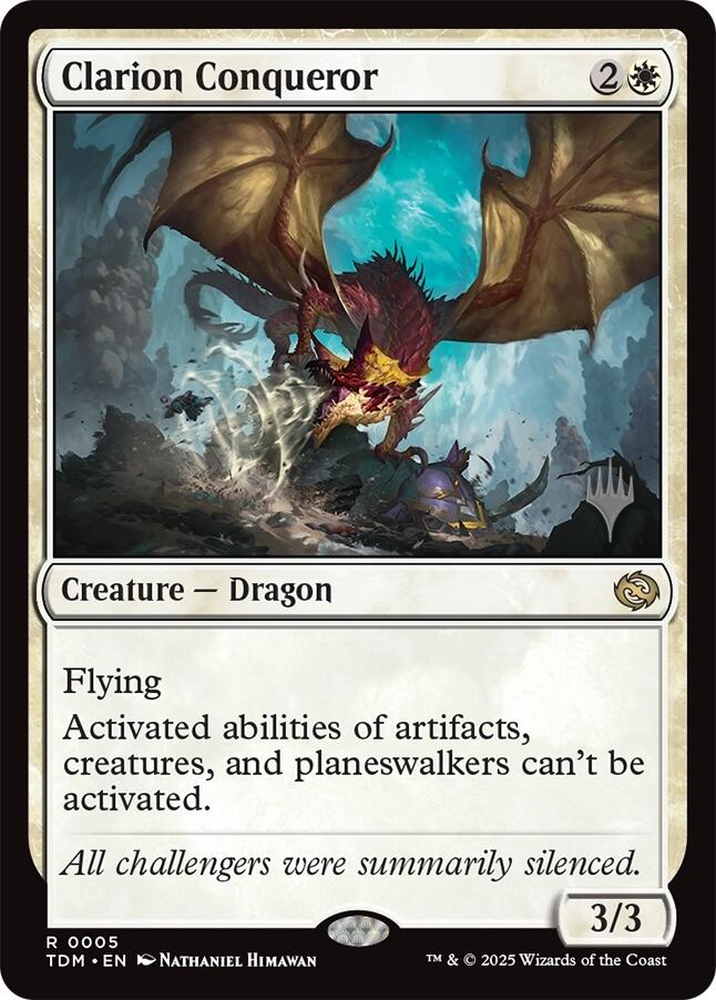 Clarion Conqueror [Tarkir: Dragonstorm Promos] | Rook's Games and More