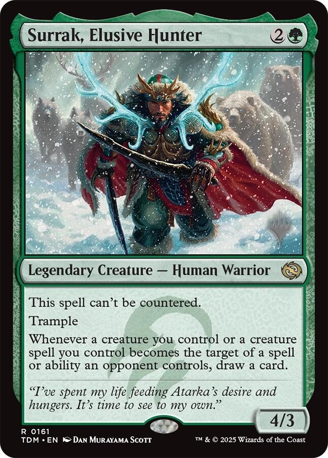 Surrak, Elusive Hunter [Tarkir: Dragonstorm Promos] | Rook's Games and More