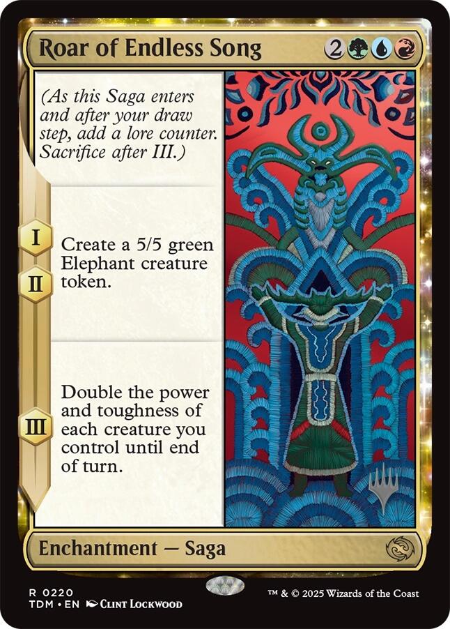 Roar of Endless Song [Tarkir: Dragonstorm Promos] | Rook's Games and More