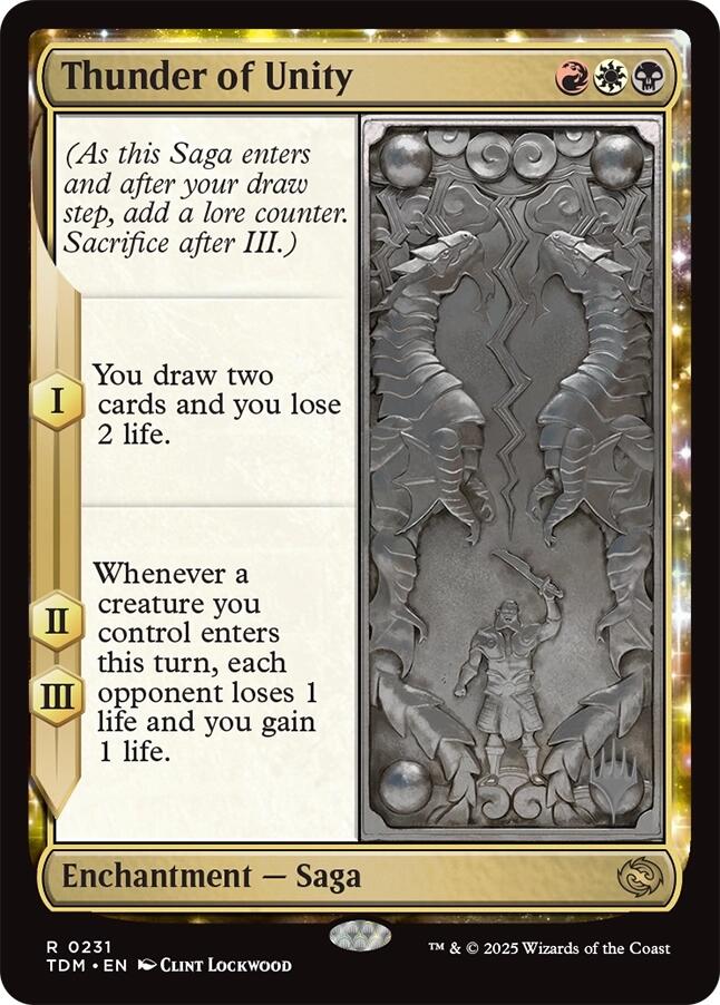 Thunder of Unity [Tarkir: Dragonstorm Promos] | Rook's Games and More
