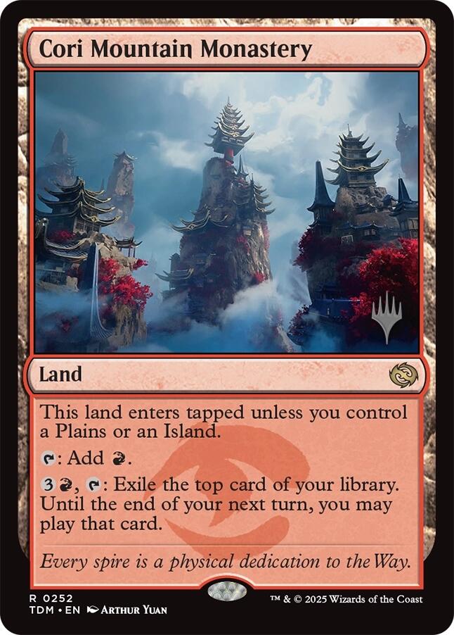 Cori Mountain Monastery [Tarkir: Dragonstorm Promos] | Rook's Games and More