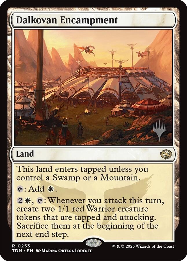 Dalkovan Encampment [Tarkir: Dragonstorm Promos] | Rook's Games and More