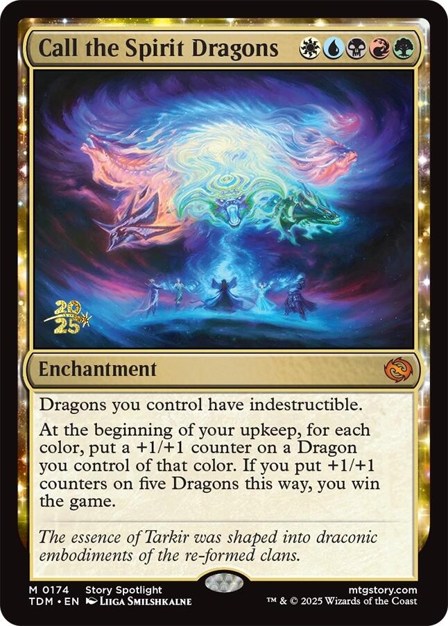 Call the Spirit Dragons [Tarkir: Dragonstorm Prerelease Promos] | Rook's Games and More