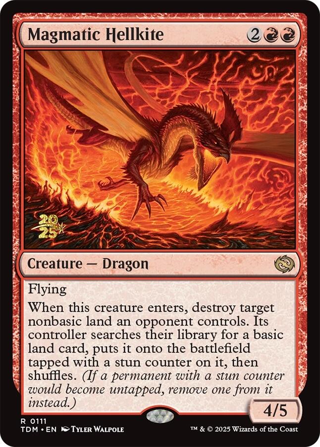 Magmatic Hellkite [Tarkir: Dragonstorm Prerelease Promos] | Rook's Games and More