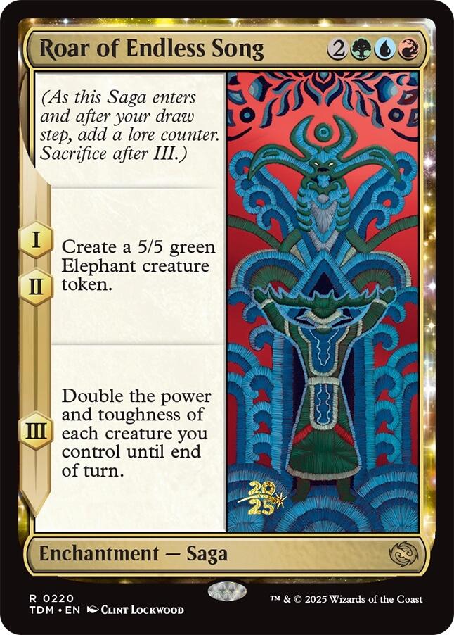 Roar of Endless Song [Tarkir: Dragonstorm Prerelease Promos] | Rook's Games and More