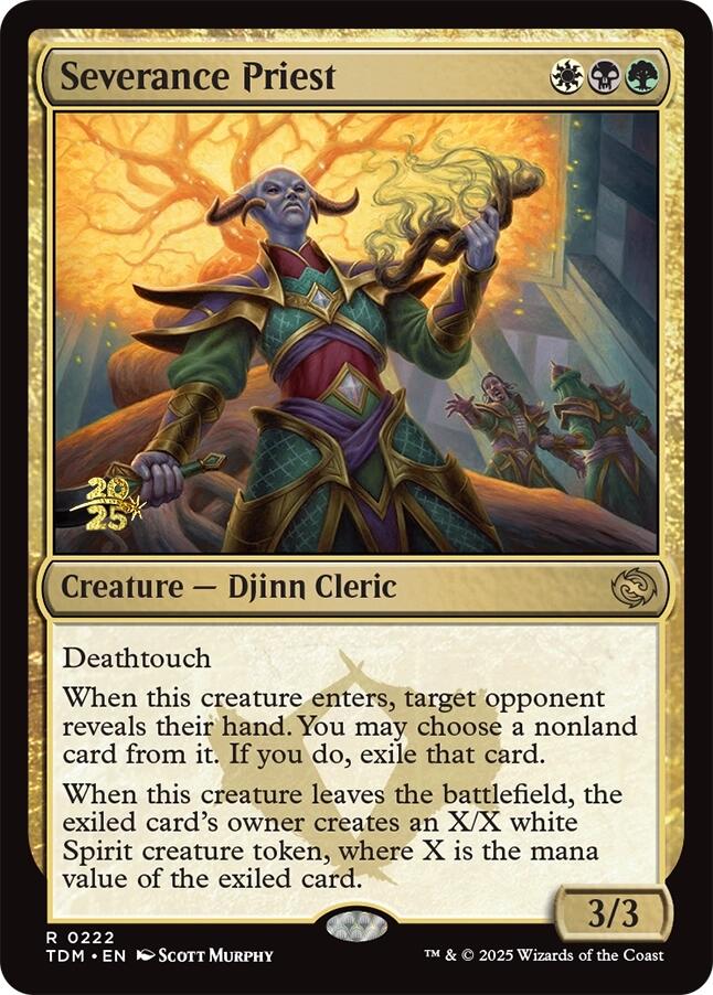 Severance Priest [Tarkir: Dragonstorm Prerelease Promos] | Rook's Games and More