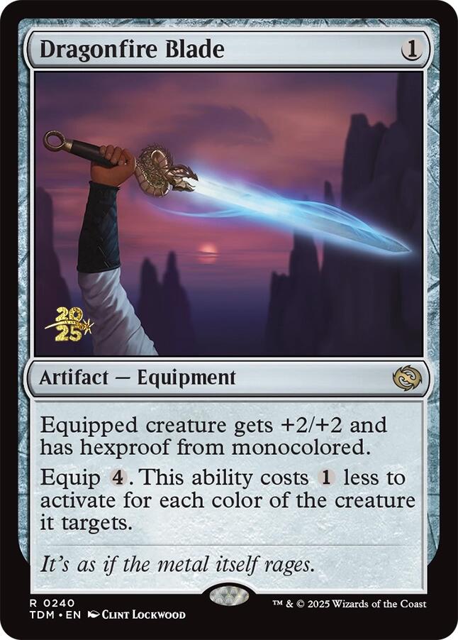 Dragonfire Blade [Tarkir: Dragonstorm Prerelease Promos] | Rook's Games and More