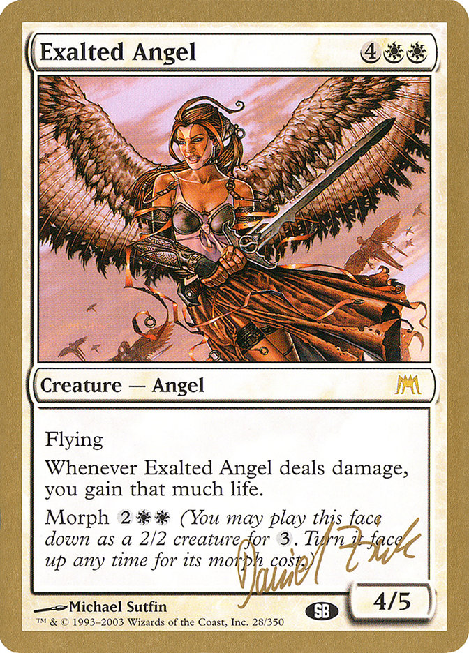 Exalted Angel (Daniel Zink) (SB) [World Championship Decks 2003] | Rook's Games and More