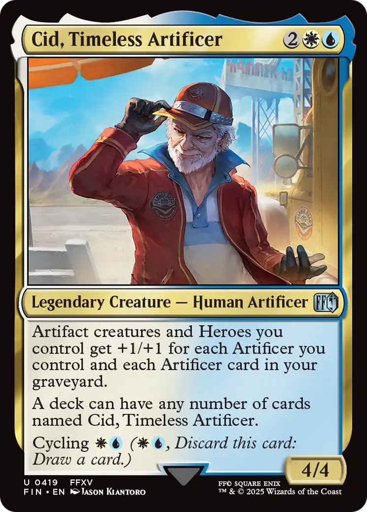 Cid, Timeless Artificer (0419) [FINAL FANTASY] | Rook's Games and More