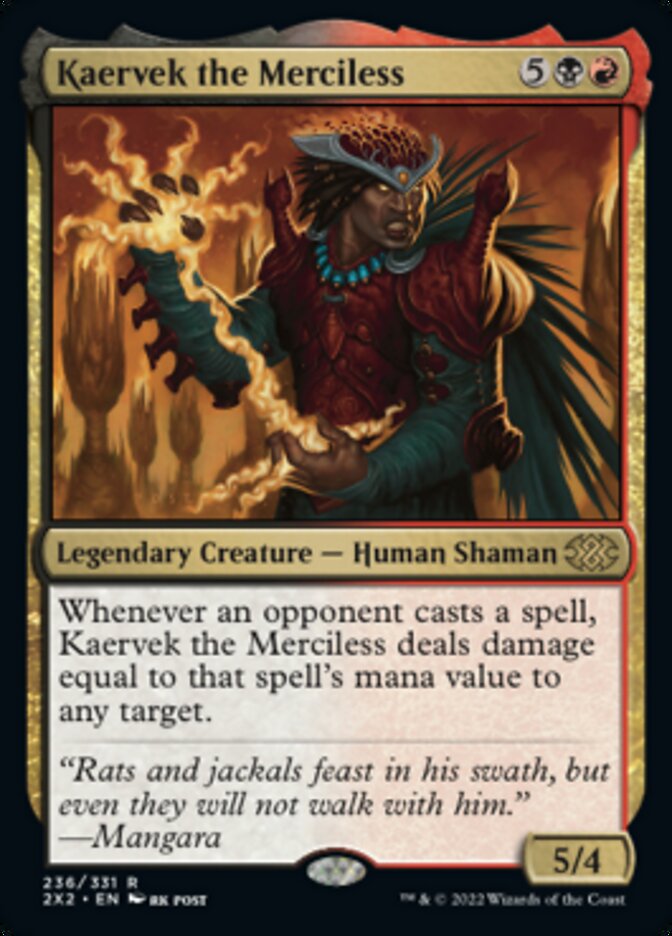 Kaervek the Merciless [Double Masters 2022] | Rook's Games and More