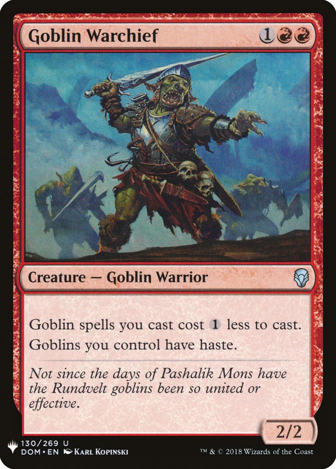 Goblin Warchief [The List] | Rook's Games and More