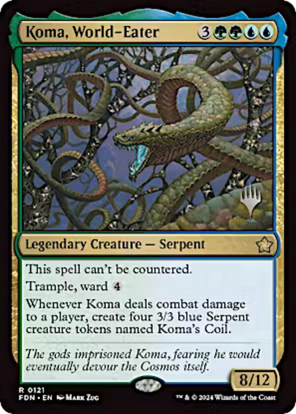 Koma, World-Eater (Promo Pack) [Aetherdrift Promos] | Rook's Games and More