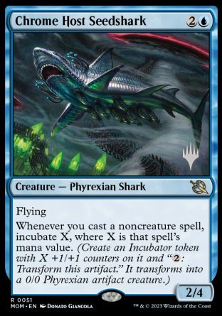 Chrome Host Seedshark (Promo Pack) [March of the Machine Promos] | Rook's Games and More