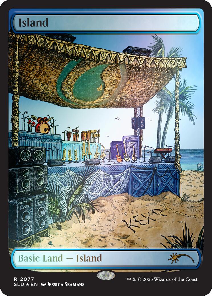 Island (2077) (Rainbow Foil) [Secret Lair Drop Series] | Rook's Games and More