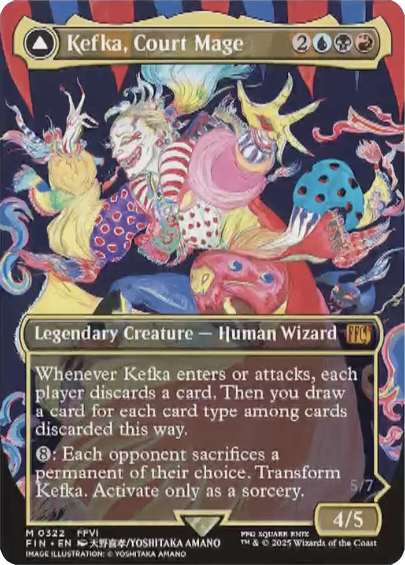 Kefka, Court Mage // Kefka, Ruler of Ruin (Borderless) (0322) [FINAL FANTASY] | Rook's Games and More