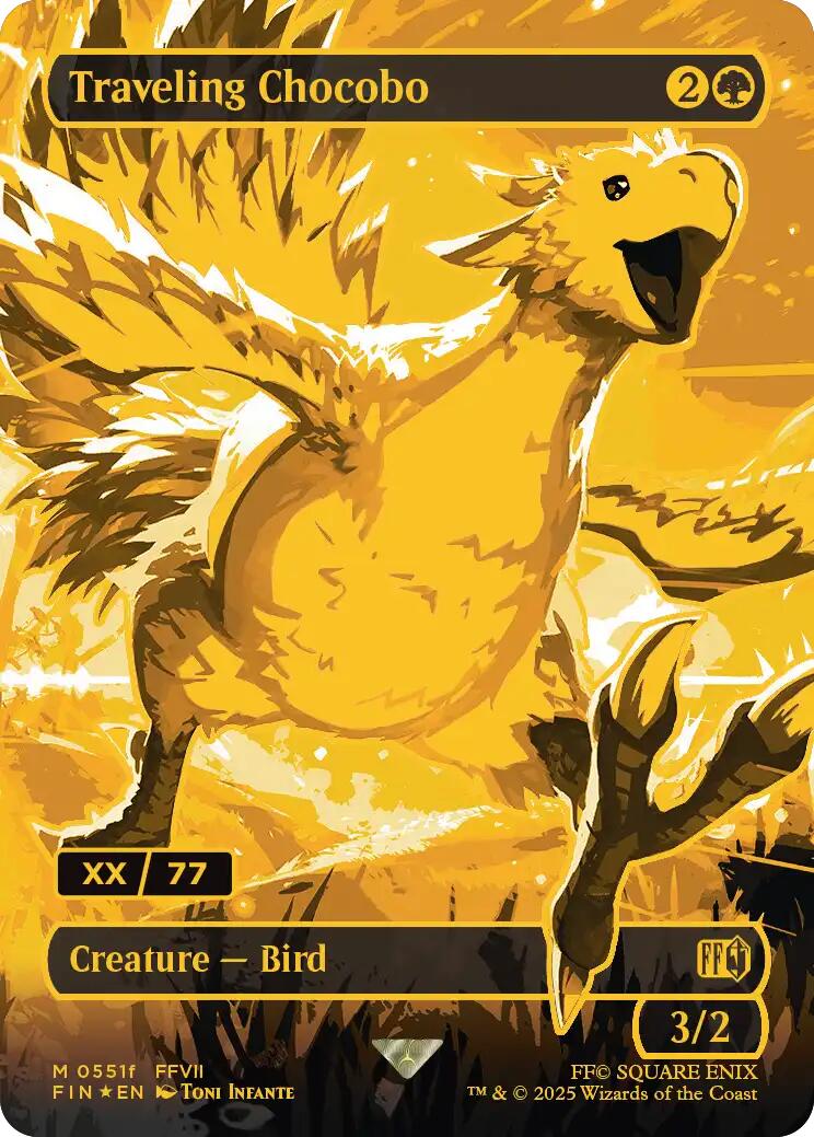 Traveling Chocobo (Borderless) (Serial Numbered) [FINAL FANTASY] | Rook's Games and More