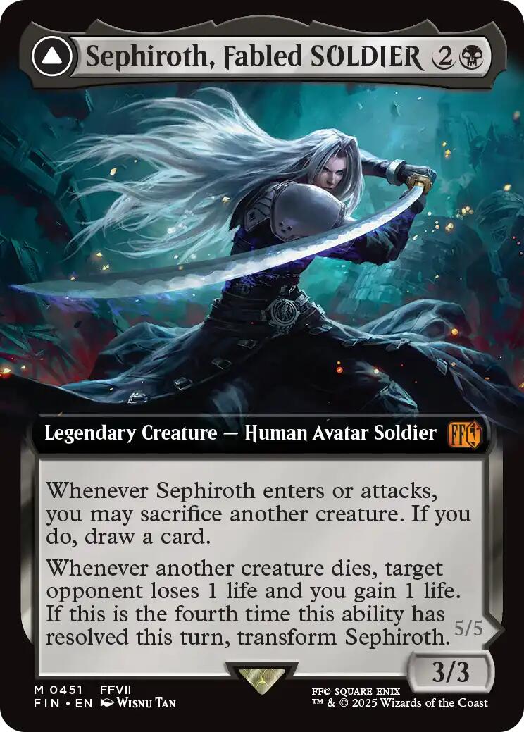 Sephiroth, Fabled SOLDIER // Sephiroth, One-Winged Angel (Extended Art) [FINAL FANTASY] | Rook's Games and More