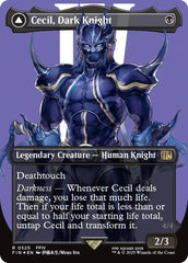 Cecil, Dark Knight // Cecil, Redeemed Paladin (Borderless) (Surge Foil) [FINAL FANTASY] | Rook's Games and More