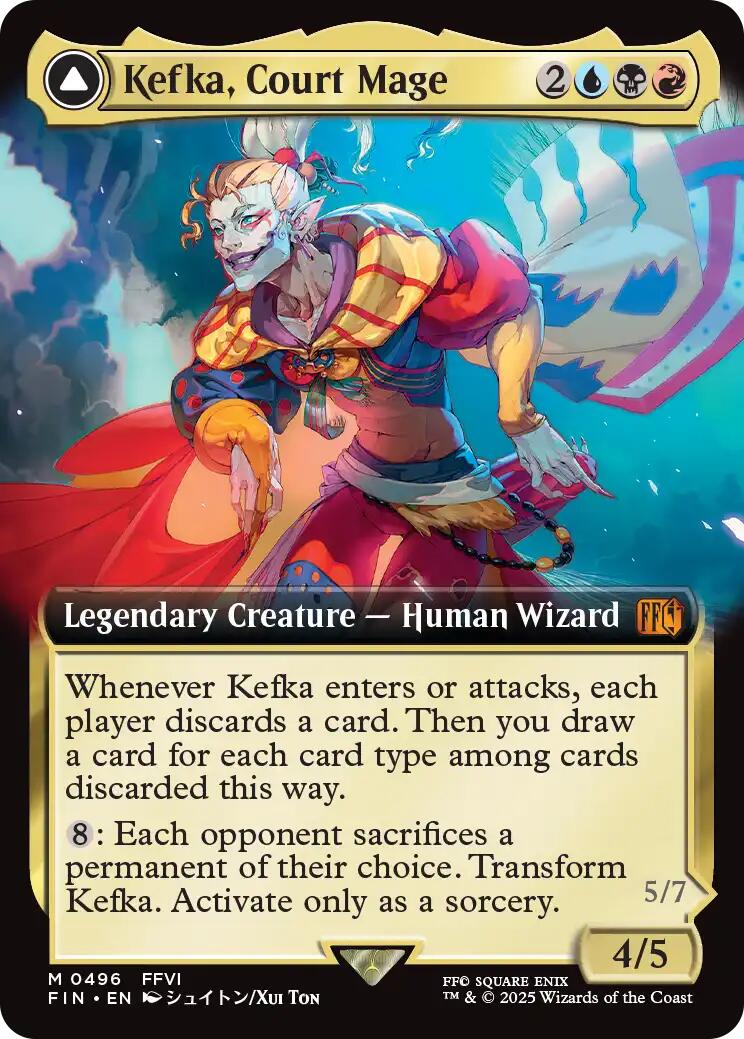 Kefka, Court Mage // Kefka, Ruler of Ruin (Extended Art) [FINAL FANTASY] | Rook's Games and More