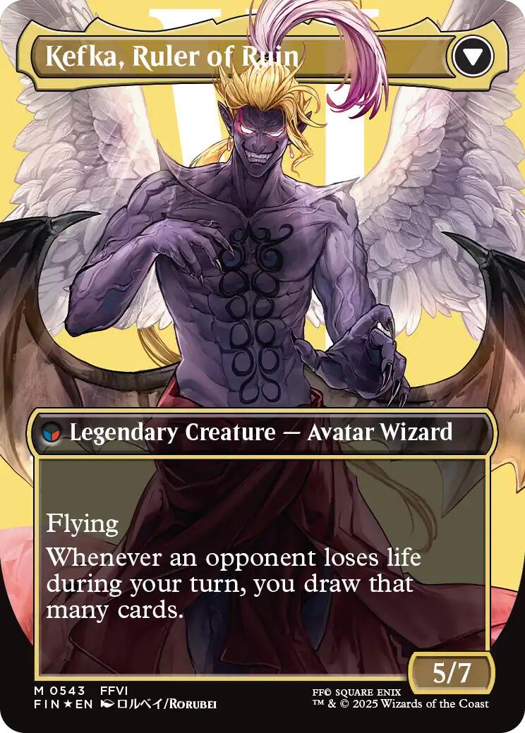 Kefka, Court Mage // Kefka, Ruler of Ruin (Borderless) (Surge Foil) [FINAL FANTASY] | Rook's Games and More