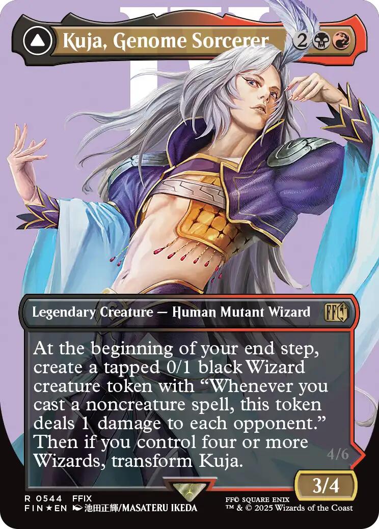 Kuja, Genome Sorcerer // Trance Kuja, Fate Defied (Borderless) (Surge Foil) [FINAL FANTASY] | Rook's Games and More