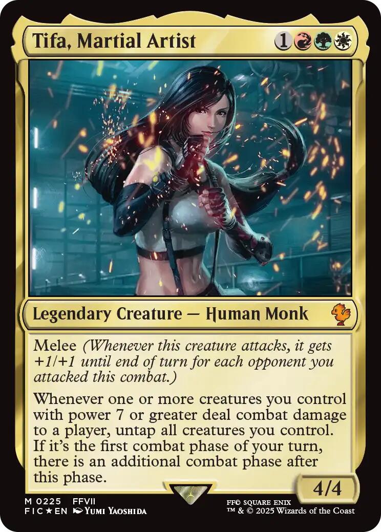 Tifa, Martial Artist (Surge Foil) [FINAL FANTASY Commander] | Rook's Games and More