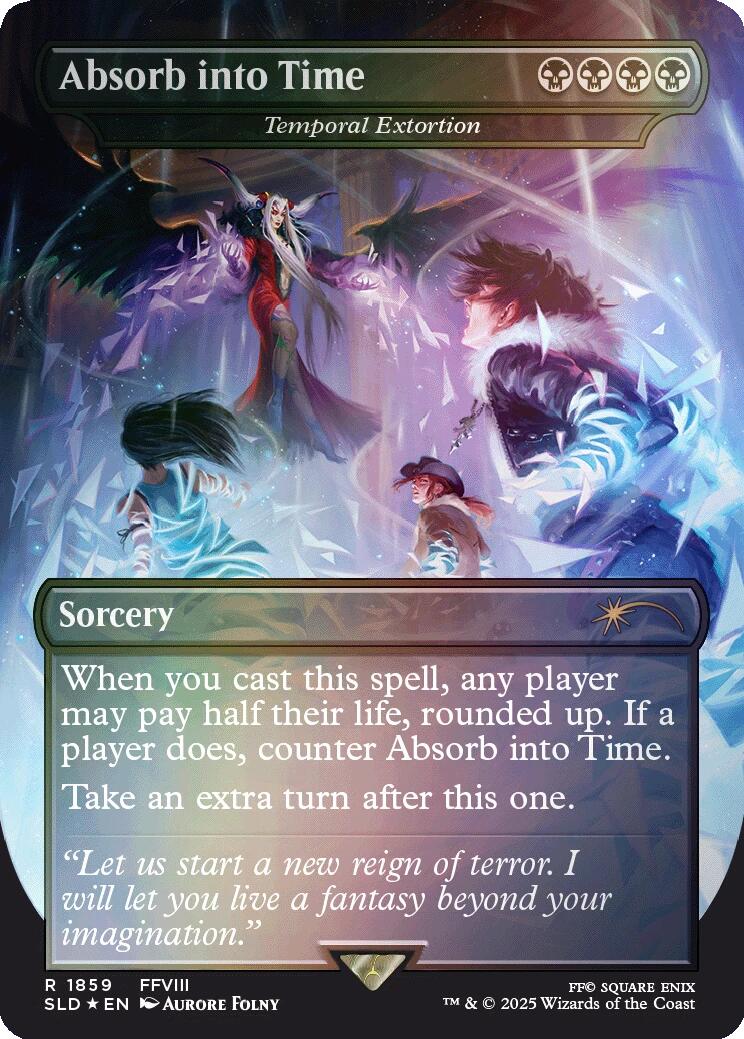 Absorb into Time - Temporal Extortion (Rainbow Foil) [Secret Lair Drop Series] | Rook's Games and More
