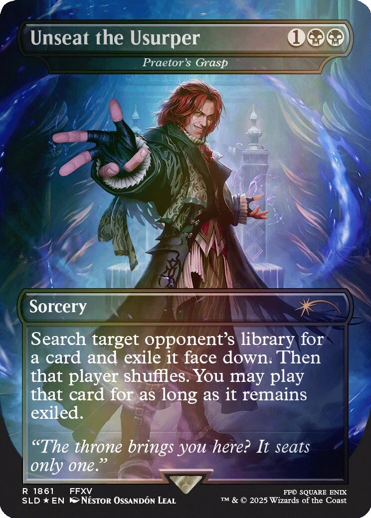 Unseat the Usurper - Praetor's Grasp (Rainbow Foil) [Secret Lair Drop Series] | Rook's Games and More