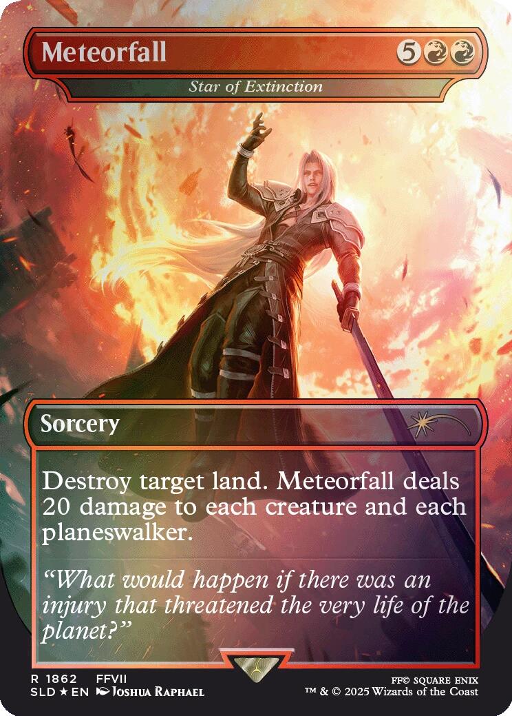 Meteorfall - Star of Extinction (Rainbow Foil) [Secret Lair Drop Series] | Rook's Games and More