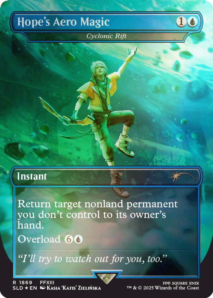 Hope's Aero Magic - Cyclonic Rift (Rainbow Foil) [Secret Lair Drop Series] | Rook's Games and More