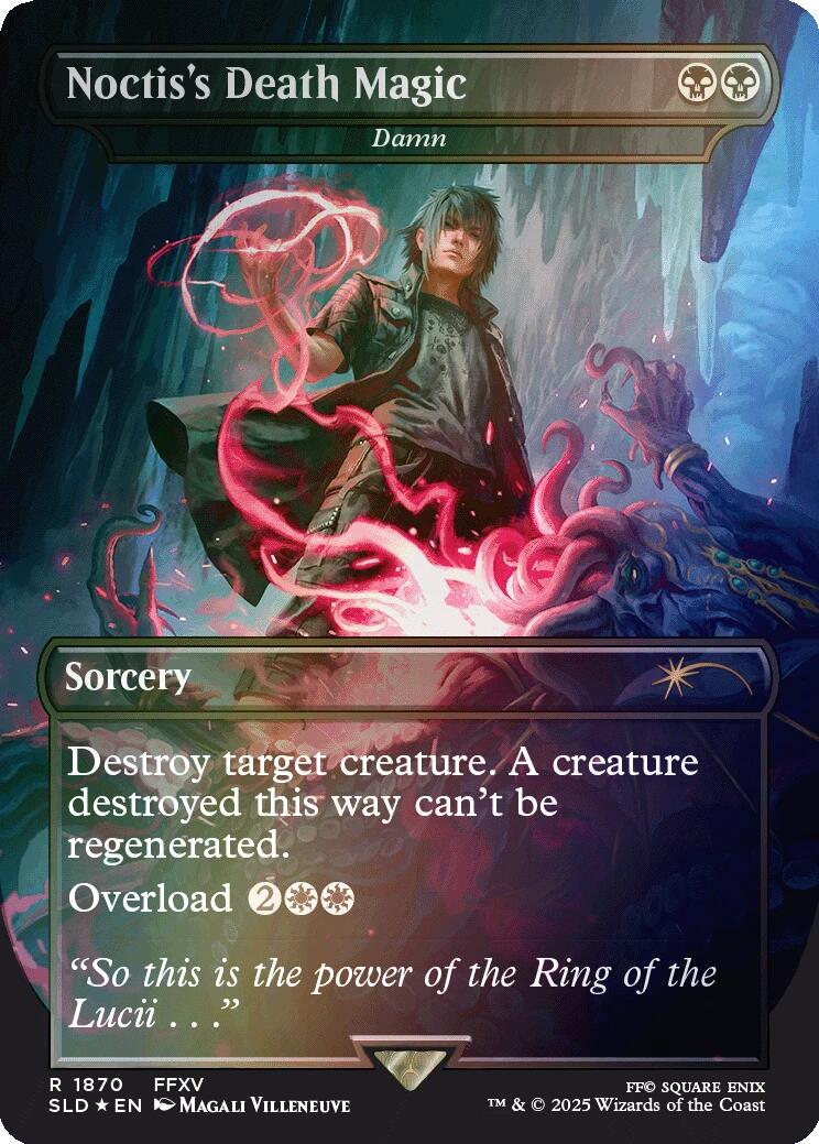 Noctis's Death Magic - Damn (Rainbow Foil) [Secret Lair Drop Series] | Rook's Games and More