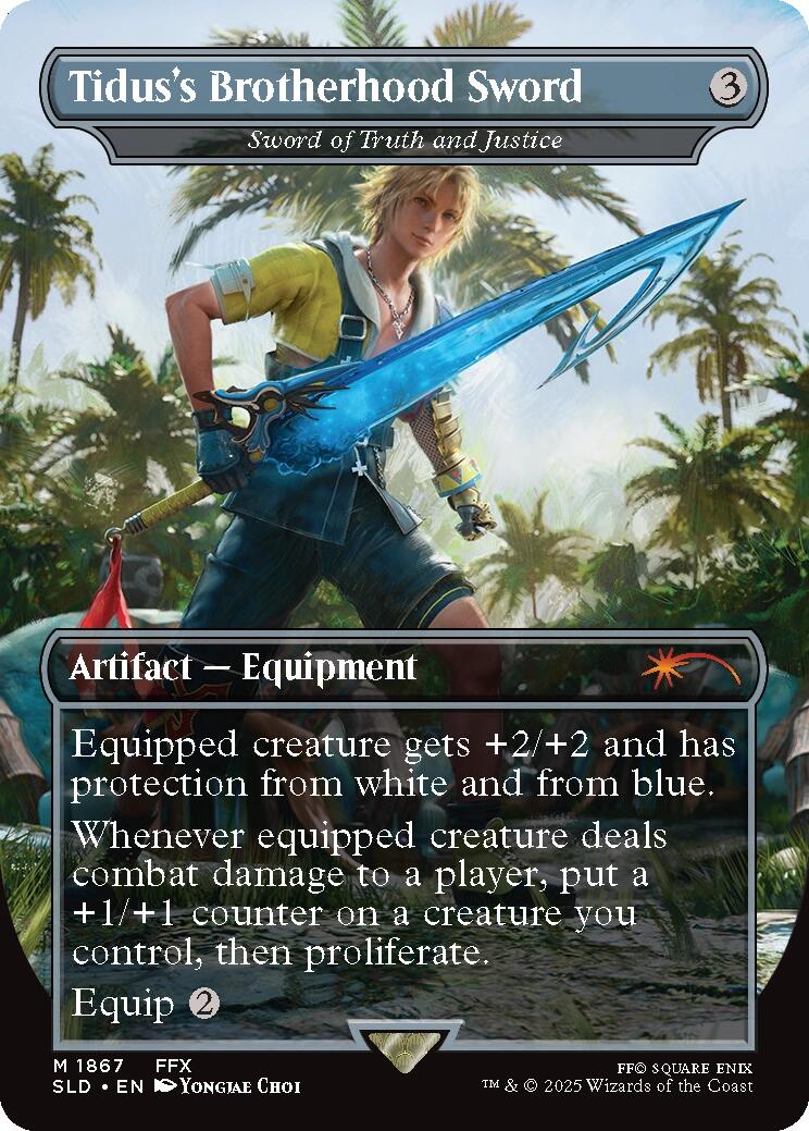 Tidus's Brotherhood Sword - Sword of Truth and Justice [Secret Lair Drop Series] | Rook's Games and More