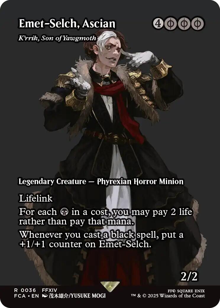 Emet-Selch, Ascian - K'rrik, Son of Yawgmoth (Showcase) [FINAL FANTASY : Through the Ages] | Rook's Games and More