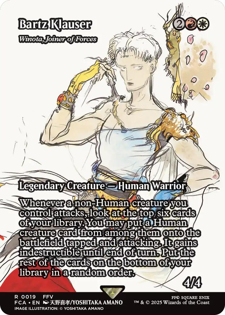 Bartz Klauser - Winota, Joiner of Forces (Showcase) [FINAL FANTASY : Through the Ages] | Rook's Games and More