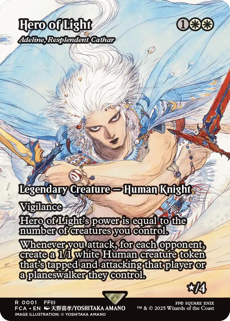 Hero of Light - Adeline, Resplendent Cathar (Showcase) [FINAL FANTASY : Through the Ages] | Rook's Games and More