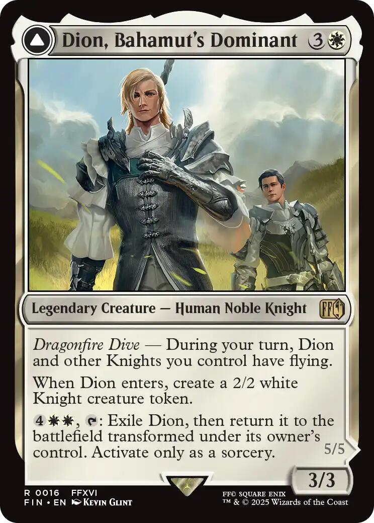 Dion, Bahamut's Dominant // Bahamut, Warden of Light [FINAL FANTASY] | Rook's Games and More
