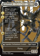 Dion, Bahamut's Dominant // Bahamut, Warden of Light (Borderless) (Surge Foil) [FINAL FANTASY] | Rook's Games and More