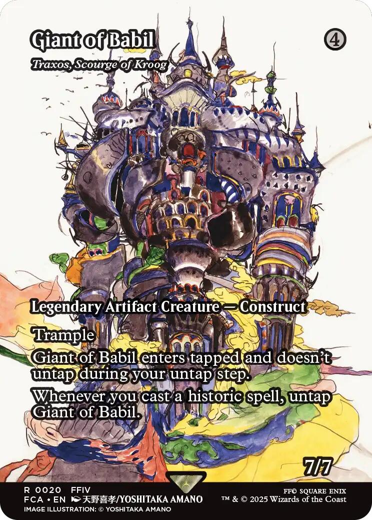 Giant of Babil - Traxos, Scourge of Kroog (Showcase) [FINAL FANTASY : Through the Ages] | Rook's Games and More