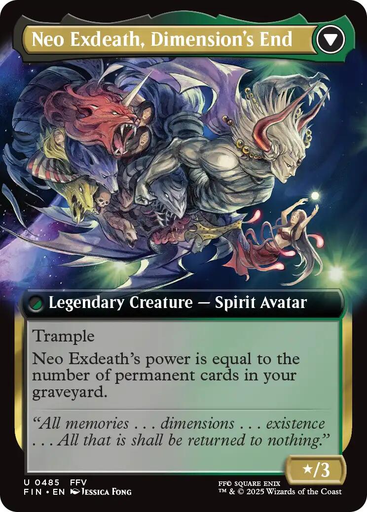 Exdeath, Void Warlock // Neo Exdeath, Dimension's End (Extended Art) [FINAL FANTASY] | Rook's Games and More