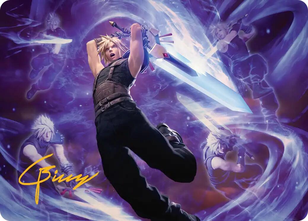 Cloud's Limit Break Art Card (Gold-Stamped Signature) [FINAL FANTASY Art Series] | Rook's Games and More