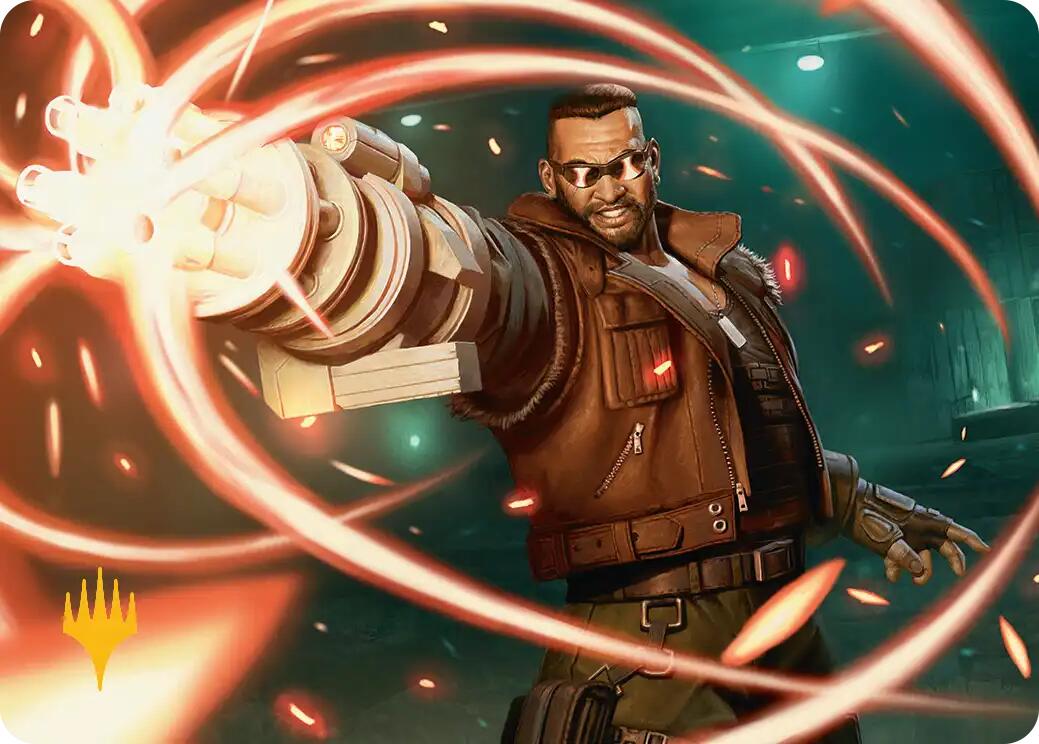 Barret Wallace Art Card (Gold-Stamped Planeswalker Symbol) [FINAL FANTASY Art Series] | Rook's Games and More