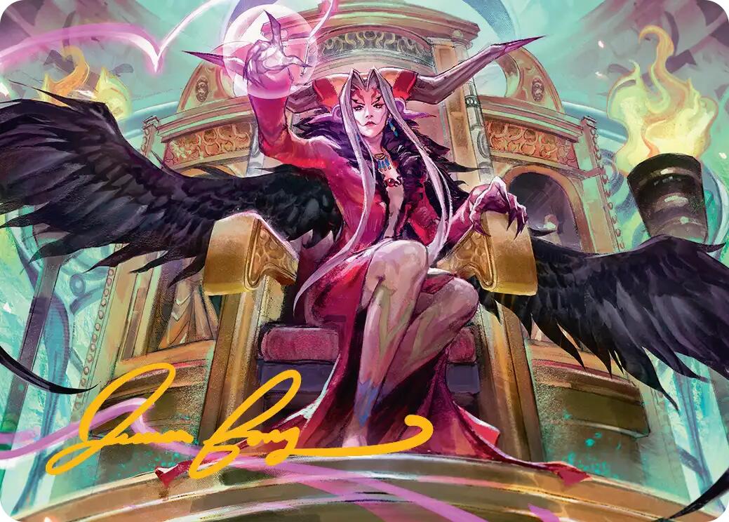 Sorceress's Schemes Art Card (Gold-Stamped Signature) [FINAL FANTASY Art Series] | Rook's Games and More