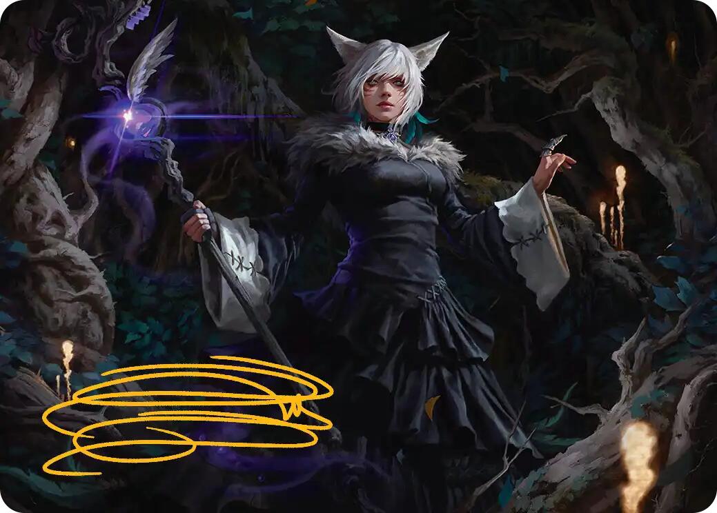 Y'shtola, Night's Blessed Art Card (21) (Gold-Stamped Signature) [FINAL FANTASY Art Series] | Rook's Games and More