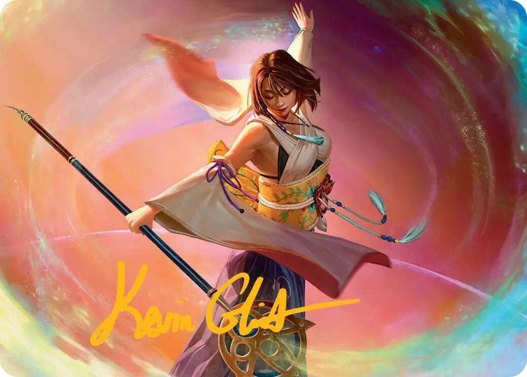 Yuna, Grand Summoner Art Card (Gold-Stamped Signature) [FINAL FANTASY Art Series] | Rook's Games and More