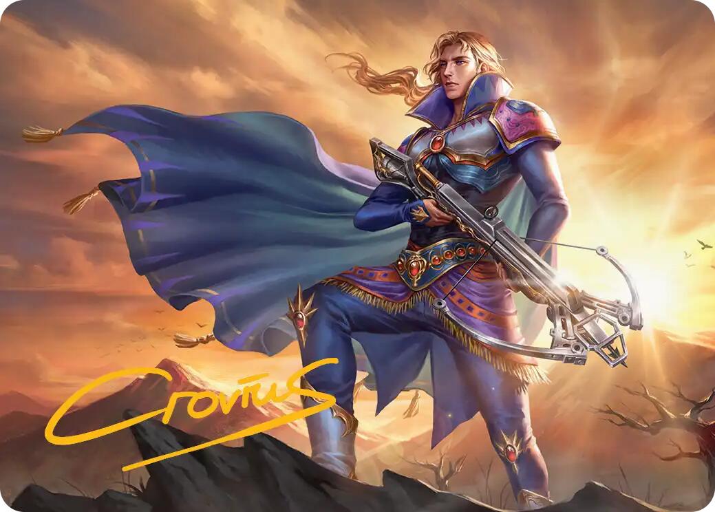 Edgar, Master Machinist Art Card (Gold-Stamped Signature) [FINAL FANTASY Art Series] | Rook's Games and More