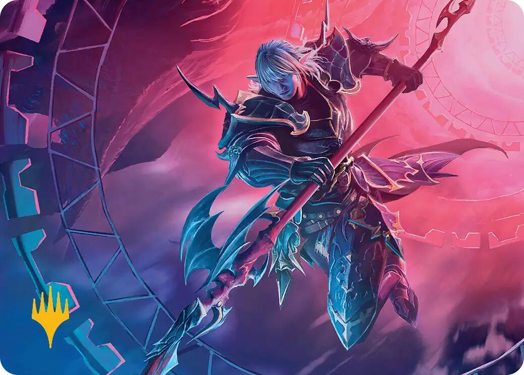 Estinien Varlineau Art Card (Gold-Stamped Planeswalker Symbol) [FINAL FANTASY Art Series] | Rook's Games and More