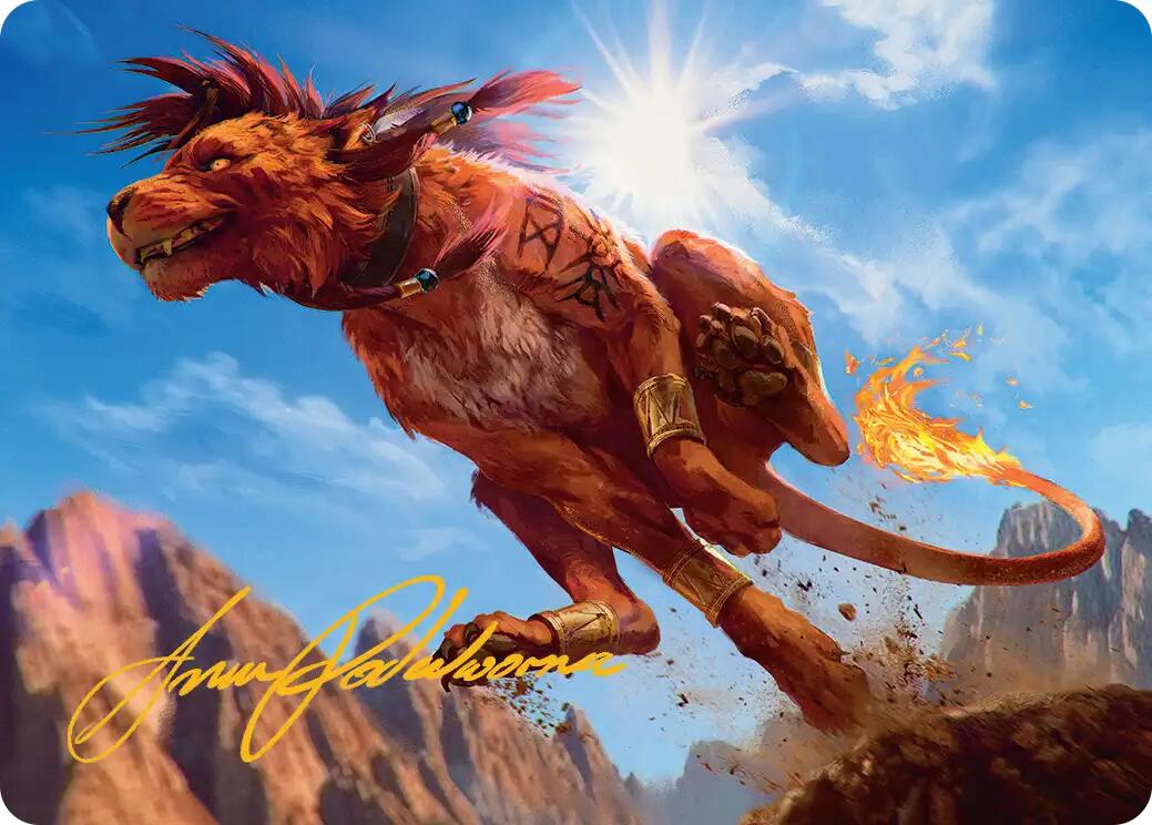 Red XIII, Proud Warrior Art Card (Gold-Stamped Signature) [FINAL FANTASY Art Series] | Rook's Games and More